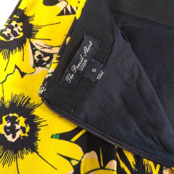 EUC J.Crew #2 Pencil skirt,100% cotton, fully lined, size 6 - Picture 5 of 9